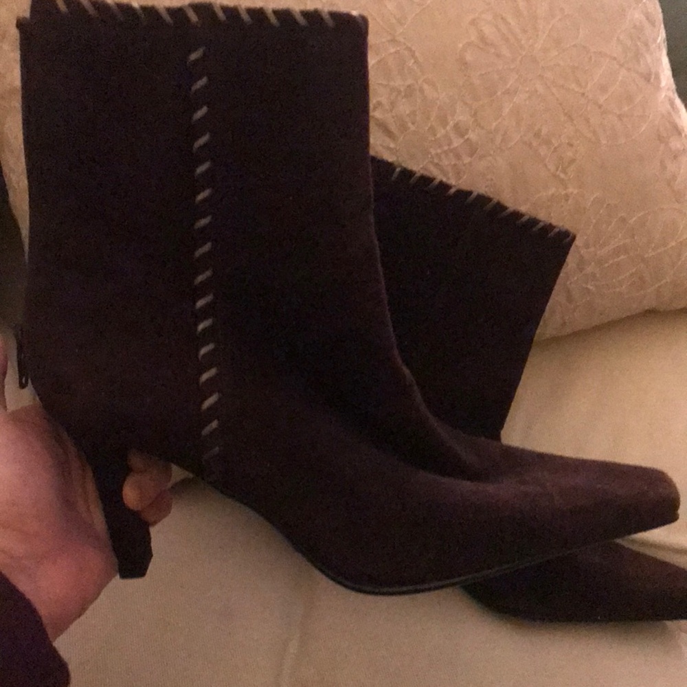 Pair of suede boots. Never worn!  Brown Suede